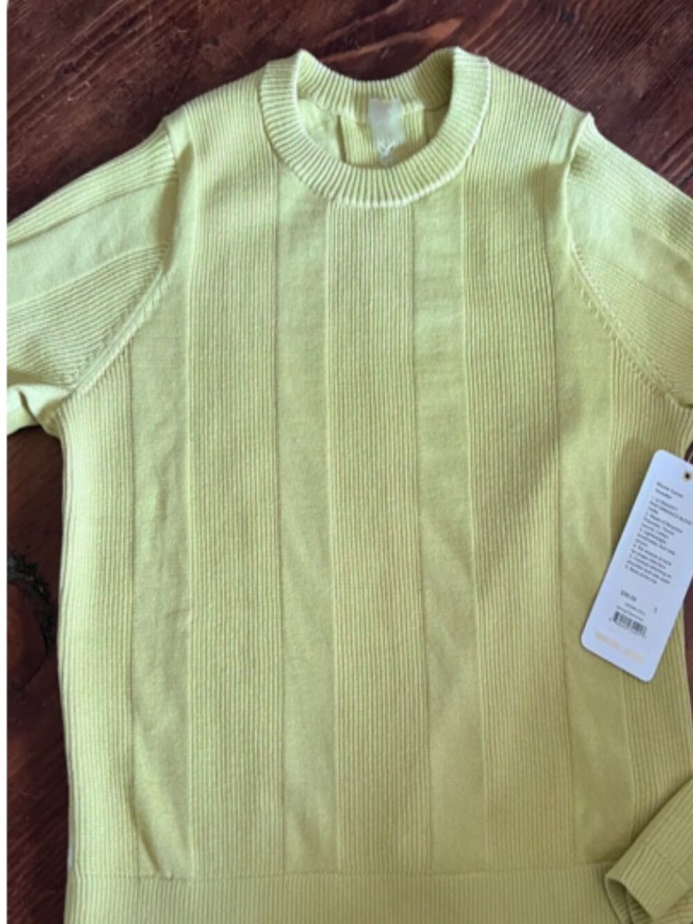 NWT Rhone Somer Pullover Sweater Rhone Chartreuse Sweater S